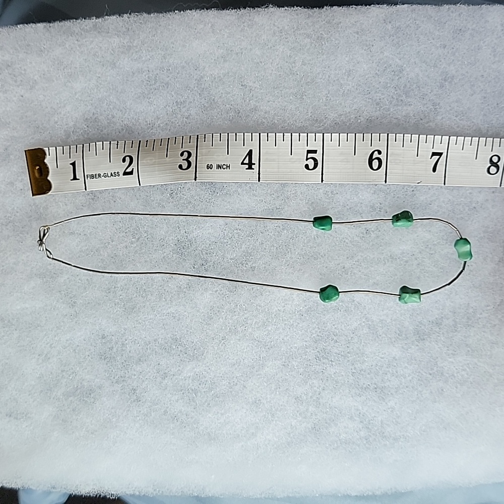 2/$8 Boho Southwestern Green Stone Necklace Choker - Picture 12 of 12